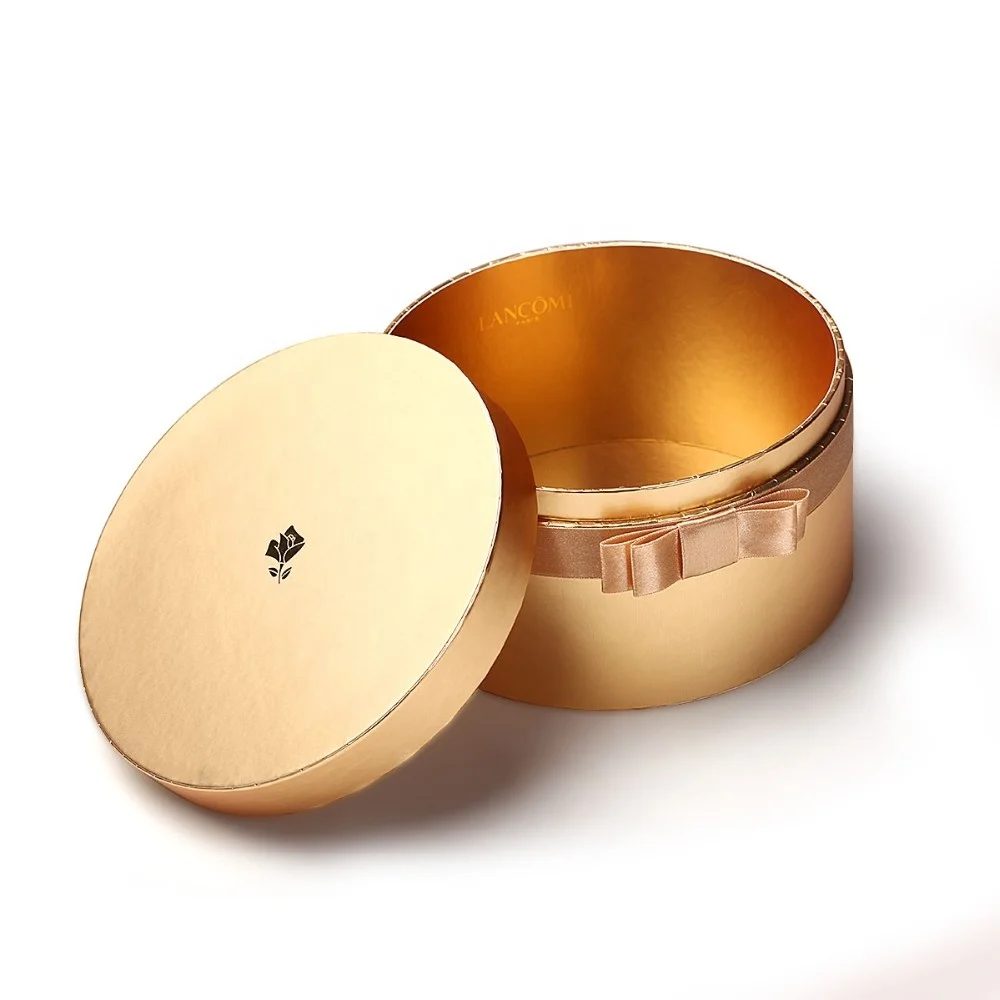 Cylinder Cardboard Paper Tea Canister Round Packaging Boxes Round Gift Box For Tea Package