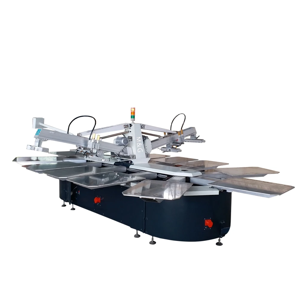 
China Factory Carousel Flatbed Silk Screen Printing Machine 