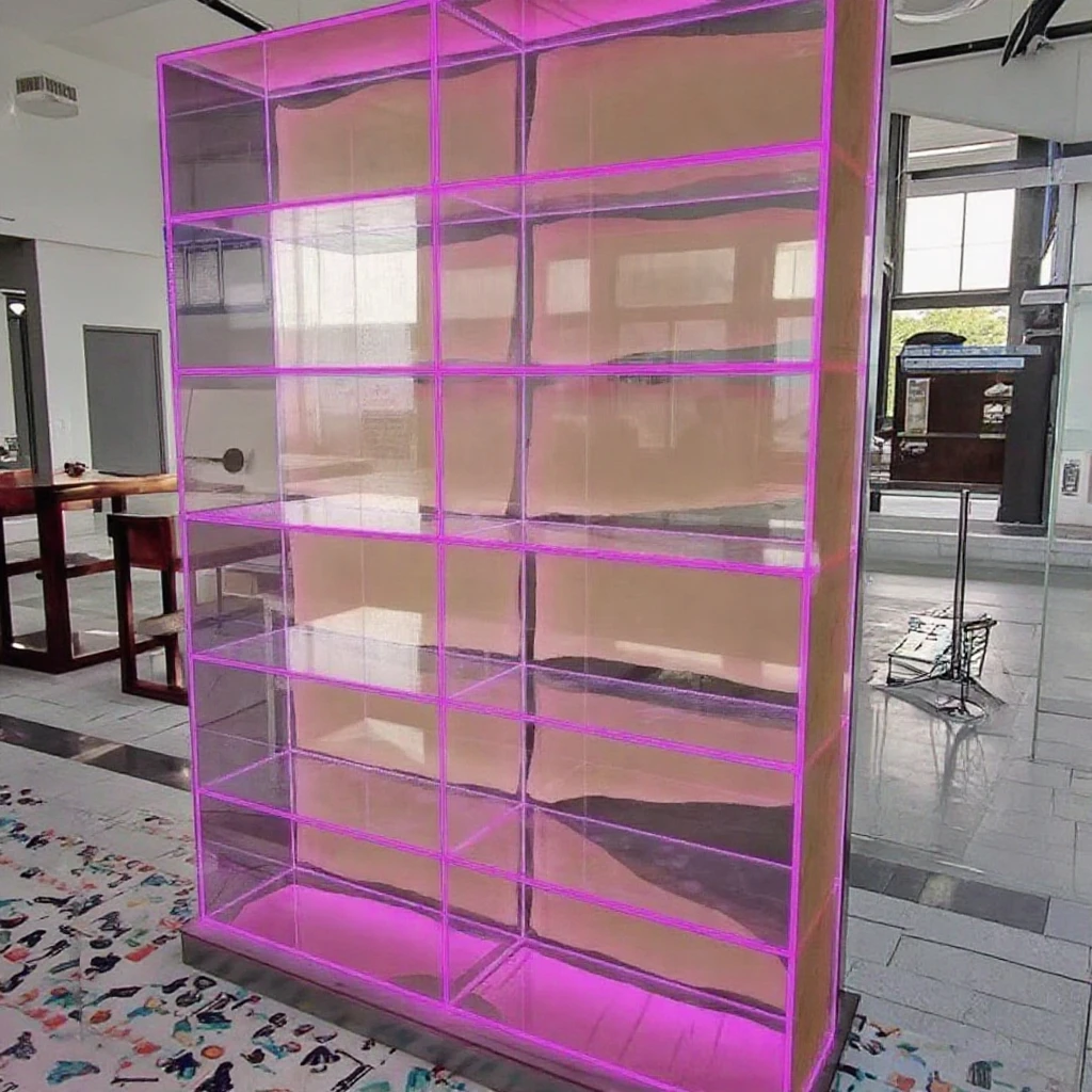 acrylic storage rack shoe boxes billboard illuminated sign customization hand-made coffee custom logo led multi-color