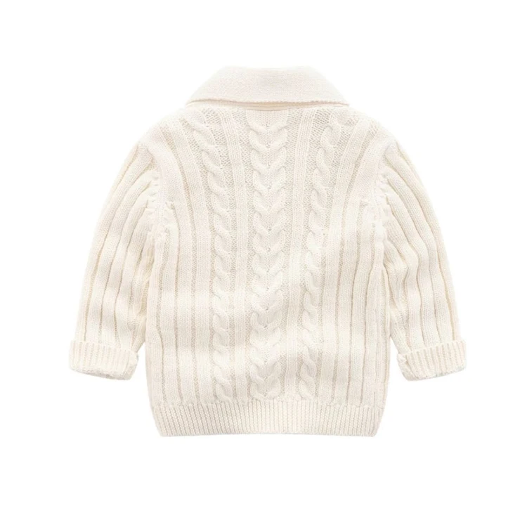 Custom New Boy Fashion Children Cardigan Coat Casual Baby Kids Long Sleeve Sweater