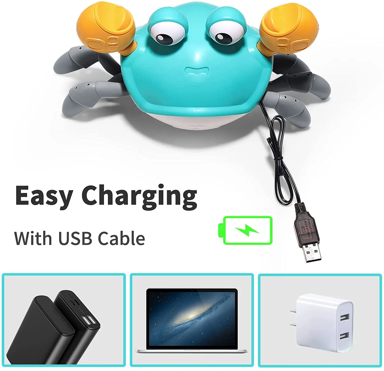 Best Seller Summer Swimming Pool Bath Toys Bathtub Shower Toys For Kids Bath Toy With Light Cartoon Walking Crab