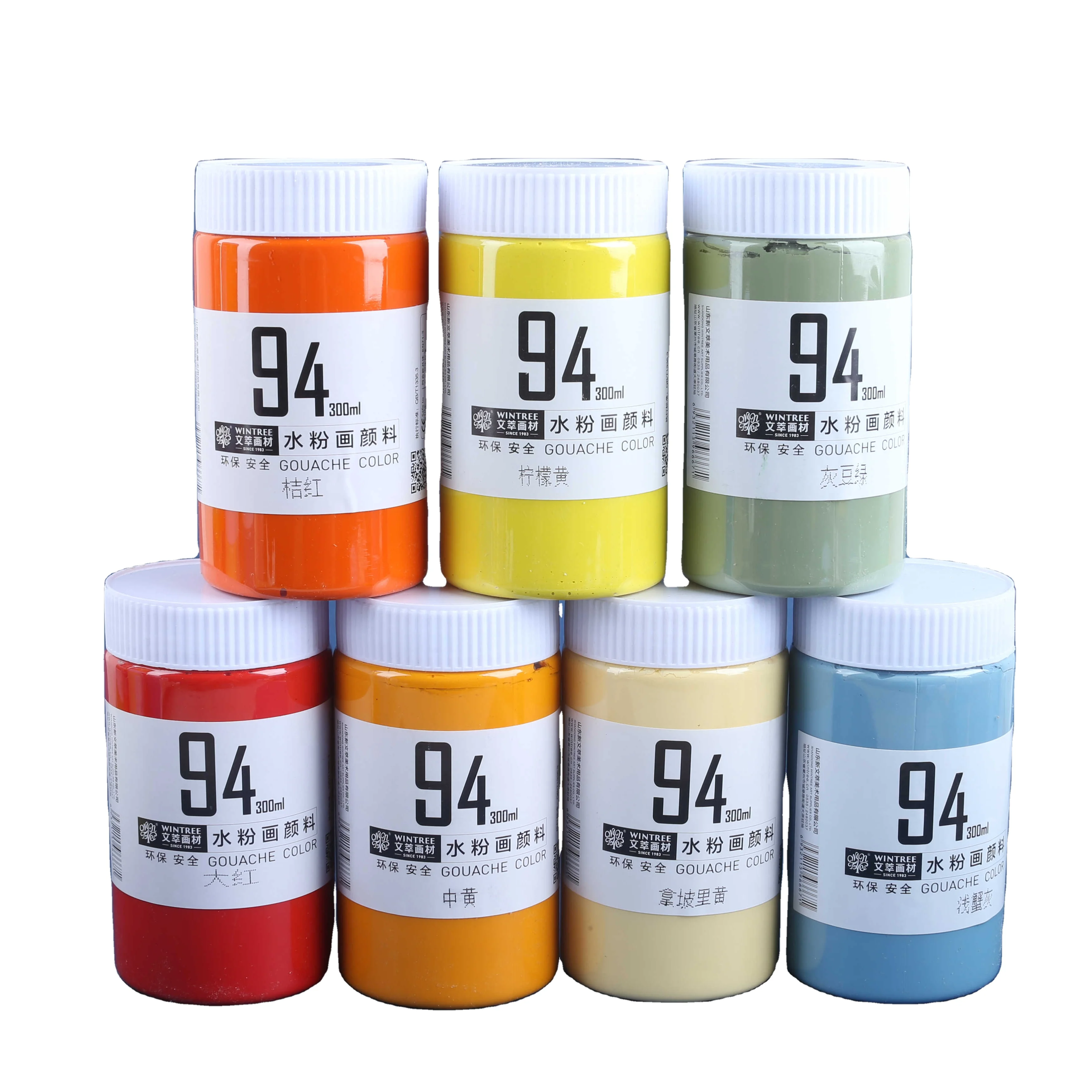 Wintree гуашь краска бутылка 300 мл Лучшая распродажа оптом ДЕШЕВАЯ Нетоксичная гуашь краска набор