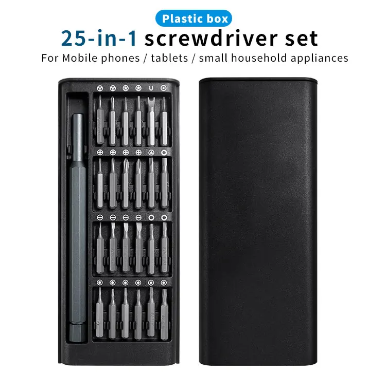 Cell Phone Pocket Precision Screwdriver Set Repair Tool Kit Multi Laptop PC 24 Bits for Iphone Samsung Xiaomi Plain OEM Head Box