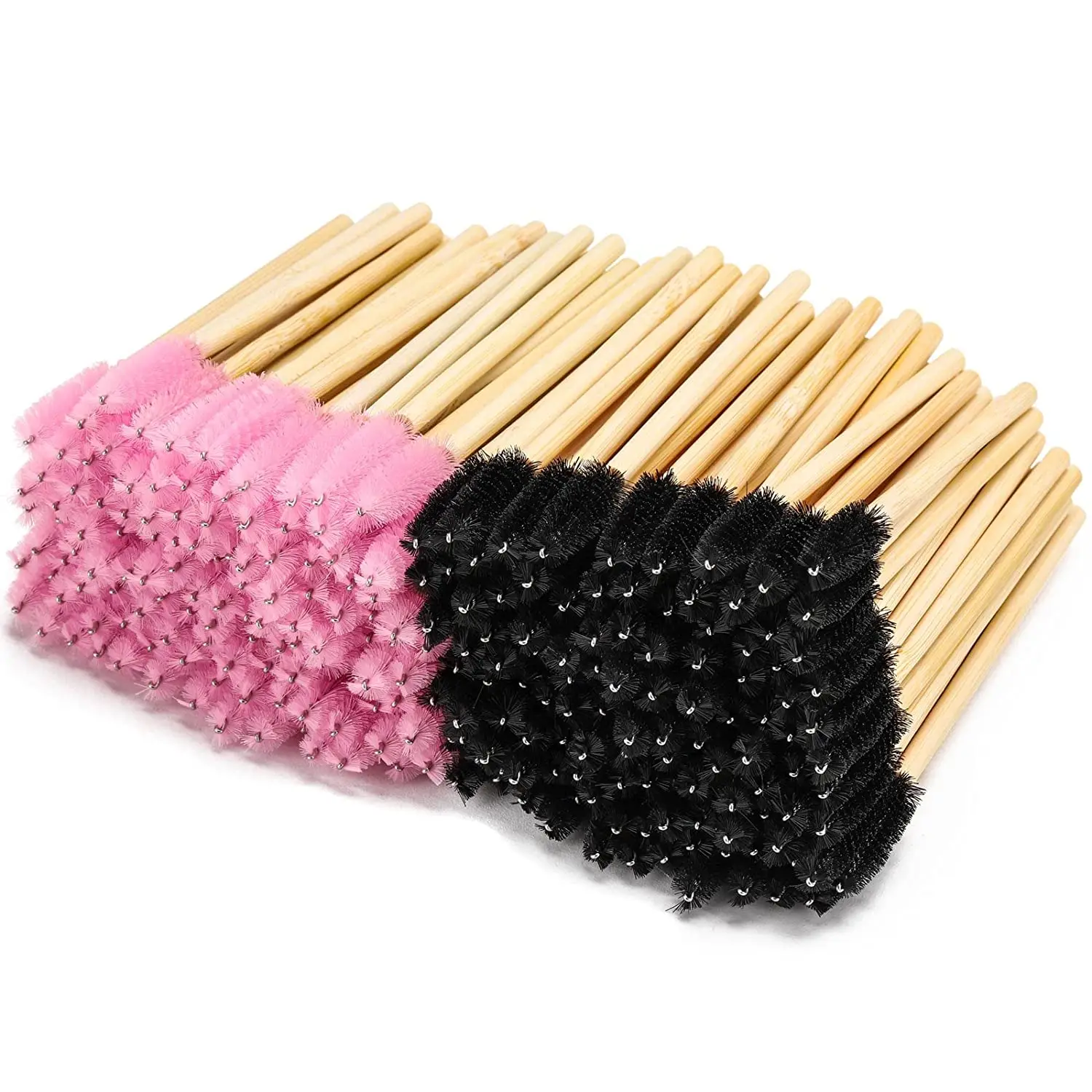 Reusable Lash Brush Lash Wand Brush Mascara Brush with Bamboo Handle