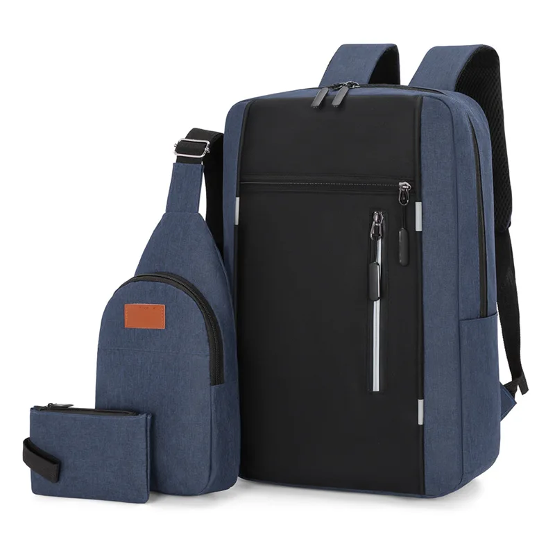 High Quality Unisex Casual Oxford Polyester Laptop Backpack Softback Custom Logo Print Travel Outdoor School Office Wholesale