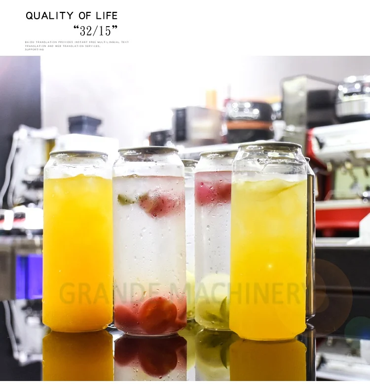 High Quality Wholesale 250ml 330ml 500ml 550ml 650ml Plastic Transparent PET Soda Can For Beverages Custom Soda Jar Price