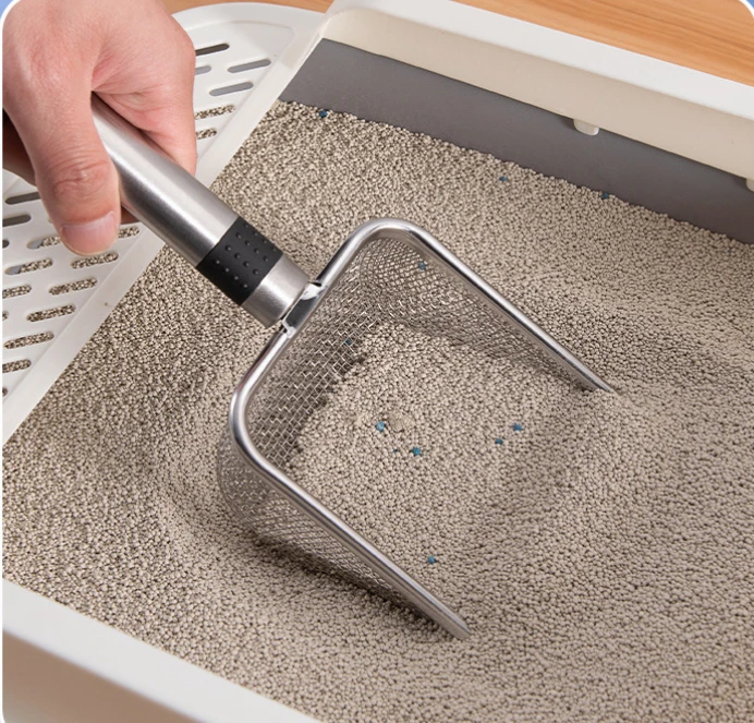 Large Cat Litter Shovel With Large Hole Bentonite 4.3/5.0mm Rutin Chicken Crawling Pet Excrement Shovel