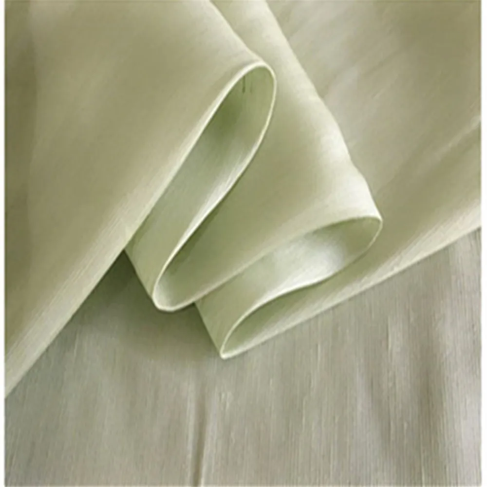 New Latest Custom Digital Printing  Comfortable Breathable Silk Flax Linen Blend Fabric Hemp Plain for  Shirts