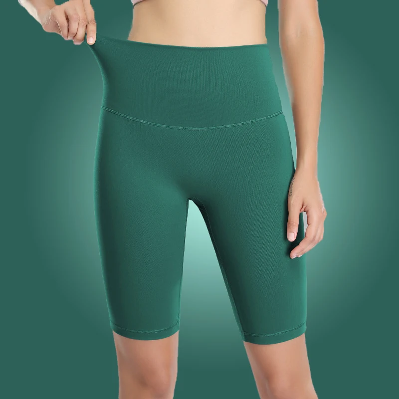 Hygieia Women Summer Gym Running Sweat Biker Shorts Plus Size Fitness High Waist Yoga Cycling Shorts Women