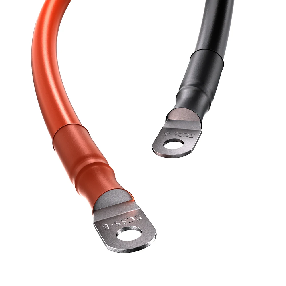 German Stock EU  Power Wires Lifepo4 Battery Inverter 100A 200A 25mm2 50CM  Plug Connection Cable