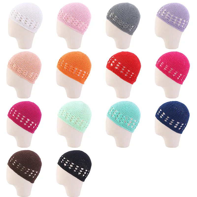 HZM-22269 Hot sale Muslim Child Hat Male Design Embroidery islamic wool felt african Prayer kufi muslim hat