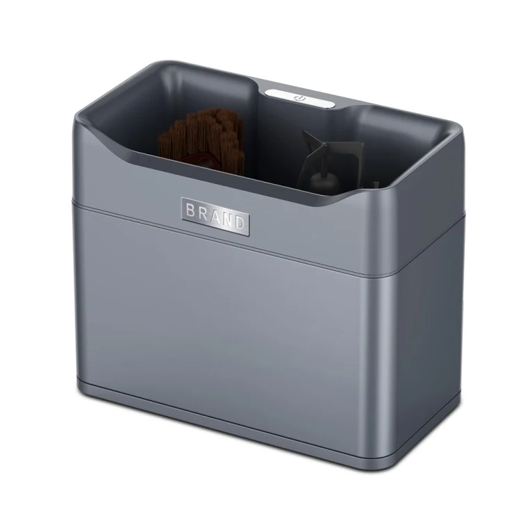 Gepu Professional Commercial Coffee Knock Box Machine Electric Coffee Portafilter Cleaner