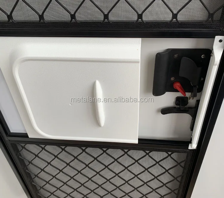  Aluminum Panel ECE DOT Tempered Glass Metal Grid Fly Screen Caravan Camper RV