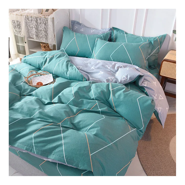 Customized Comforter 4 pieces design set bedding luxury 100% Cotton quality textile bed sheet