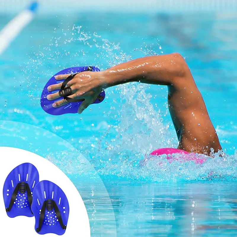 AMZ Hot Hand Paddles for Swimming Paddles Training Device for Adults and Children with Adjustable Straps Swimming Paddles Hand