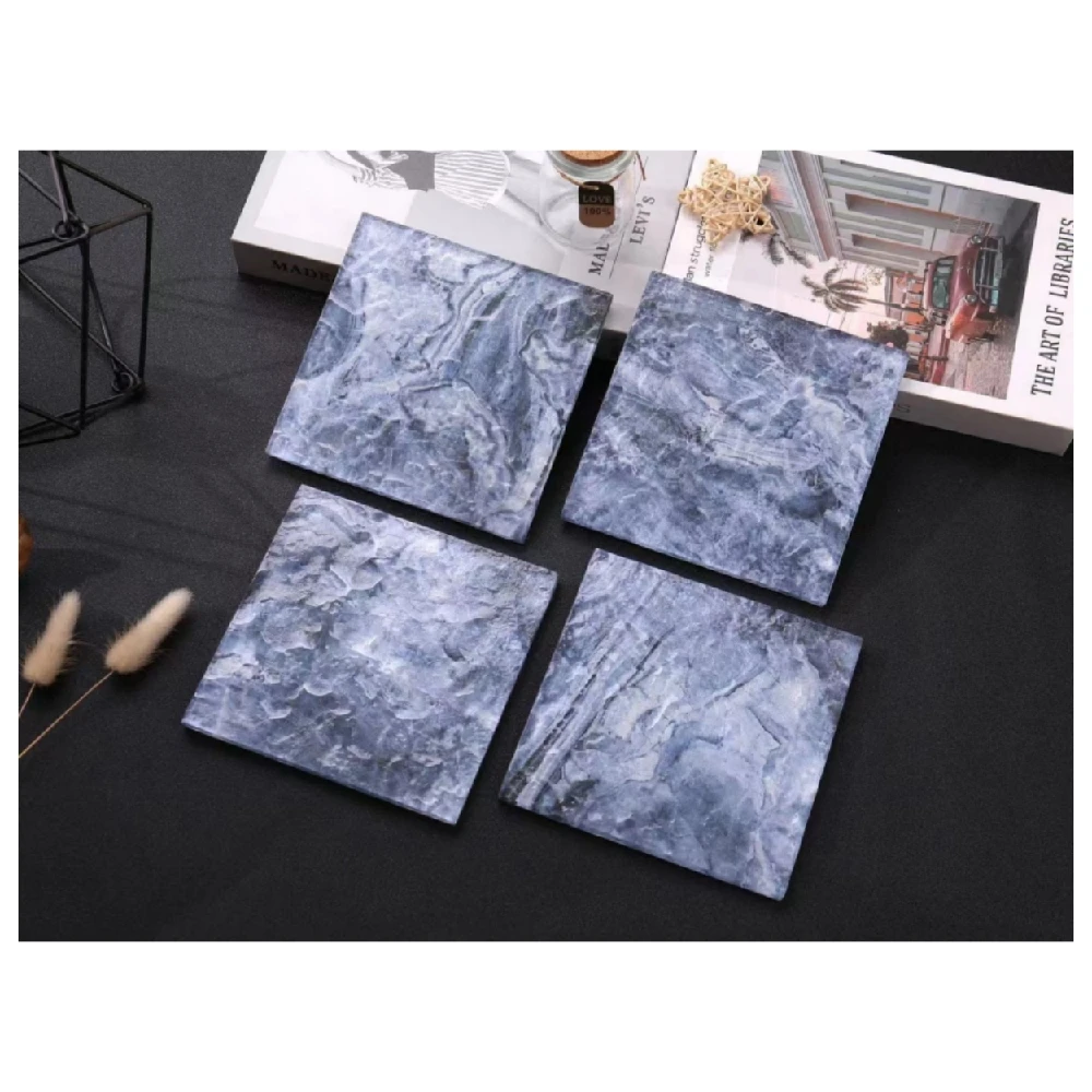 Blue crystal glass pool mosaic tiles