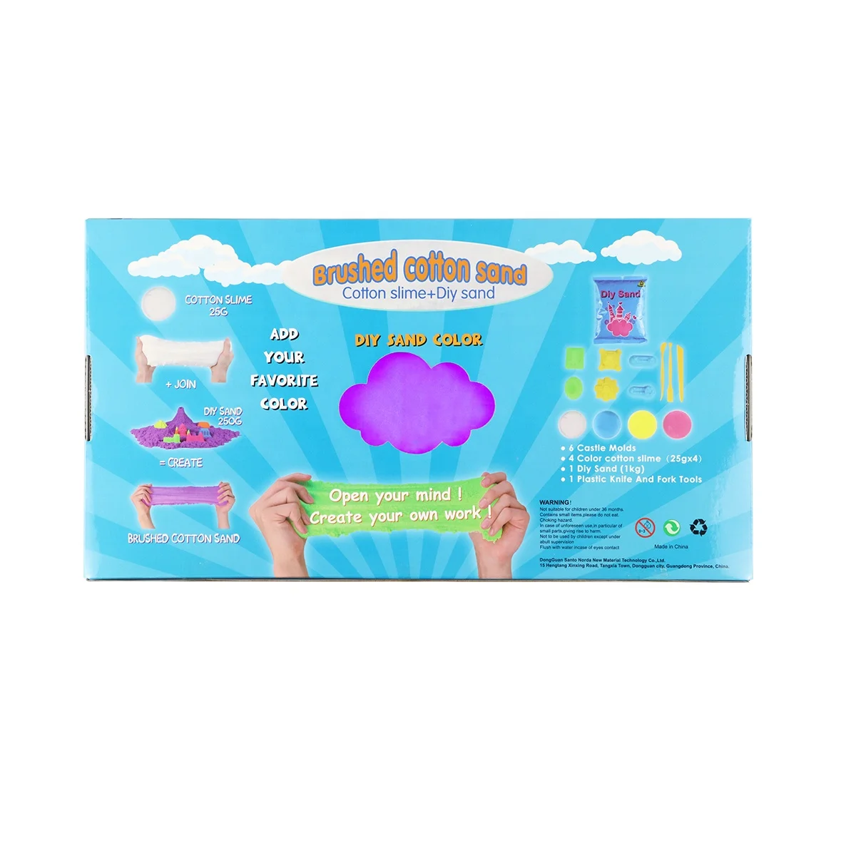  Обучающие игрушки Santo Sand Norda экологически чистый хлопок слизи и сделай сам песочные детские Обучающий набор