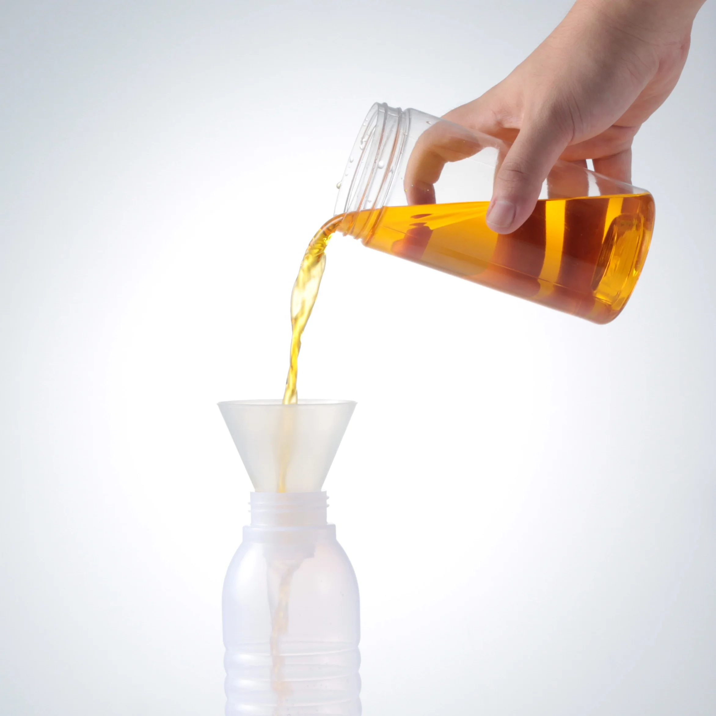 Изготовленный на заказ от производителя BPA бесплатных пищевых 4 шт пластиковый кухонный масла воронка для домашней