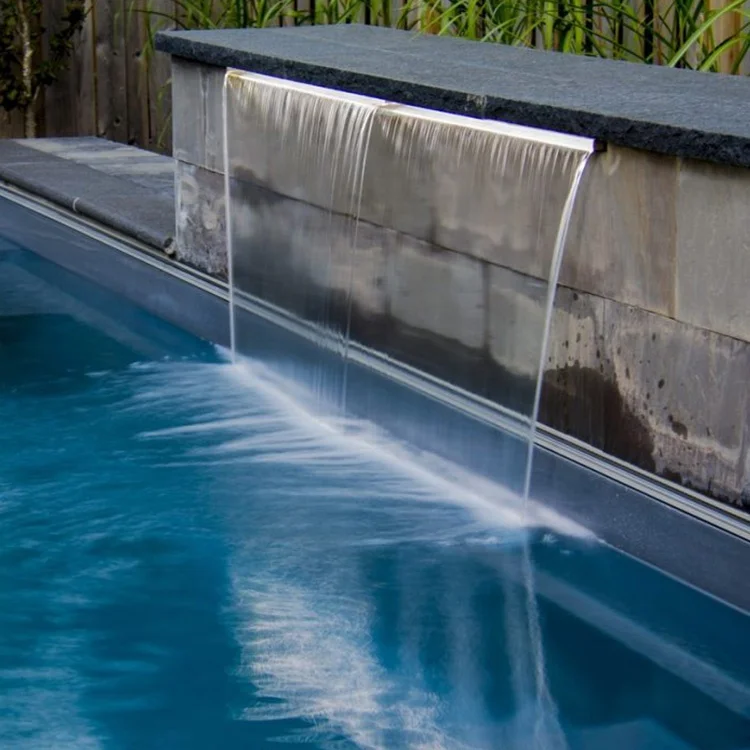 Наружный Садовый пруд бассейн настенный акриловый водопад фонтан занавеска