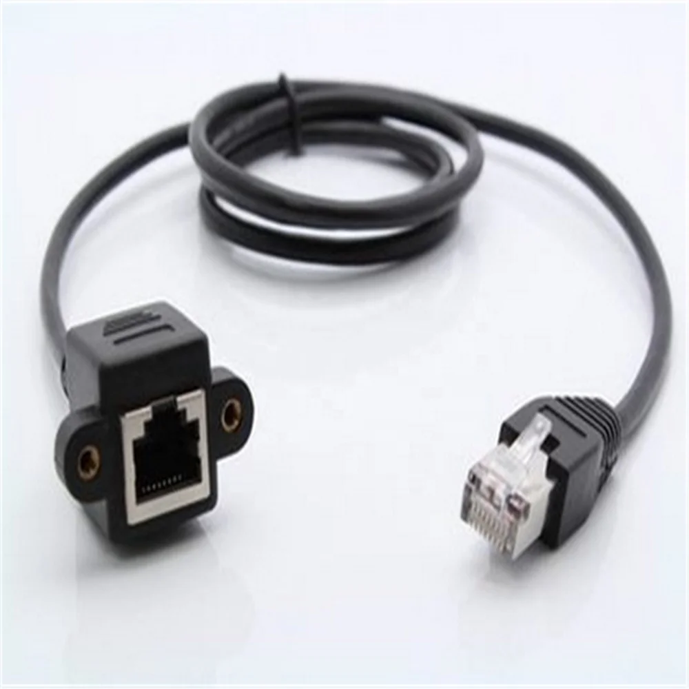 Cat6 FTP Shielded RJ45 Extension Patch Cable Ethernet LAN Network Extender Male To Female 30cm