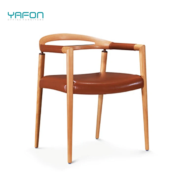 High Quality Pu Upholstered Seat Cushion Armchair Accent Chair for Living Room