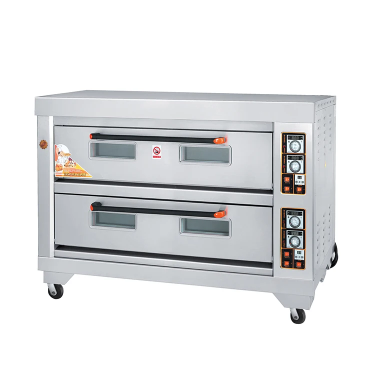 Stainless Steel 3 Deck 6 Trays Electric Bread Deck Oven Electric Bakery Machine With Steam