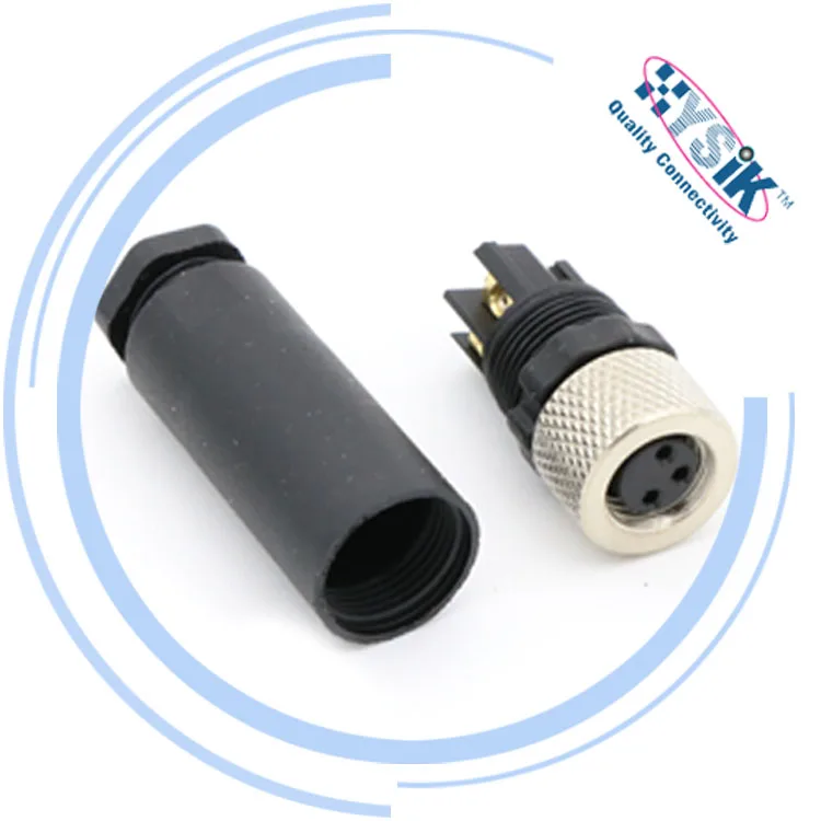 Round M5 M6 M8 M9 M12 M15 M16 M19 M23 M25 Connector IP67 Waterproof Connector 2 3 4 5 6 8 12 24 pin Assembies Plastic Connector