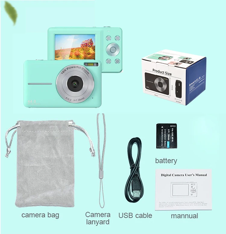 Hot new  Digital Camera with 16X Digital LCD Screen Digital Compact photographic Camera take photo and video