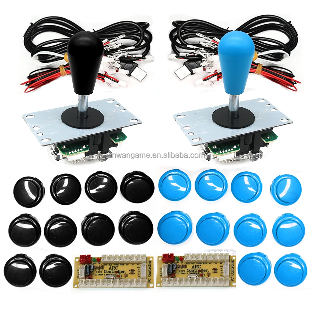 Монета толкатель аркадная игровая консоль DIY Kit SANWA Джойстик плата USB чип компьютерный джойстик Управление маленькая карта