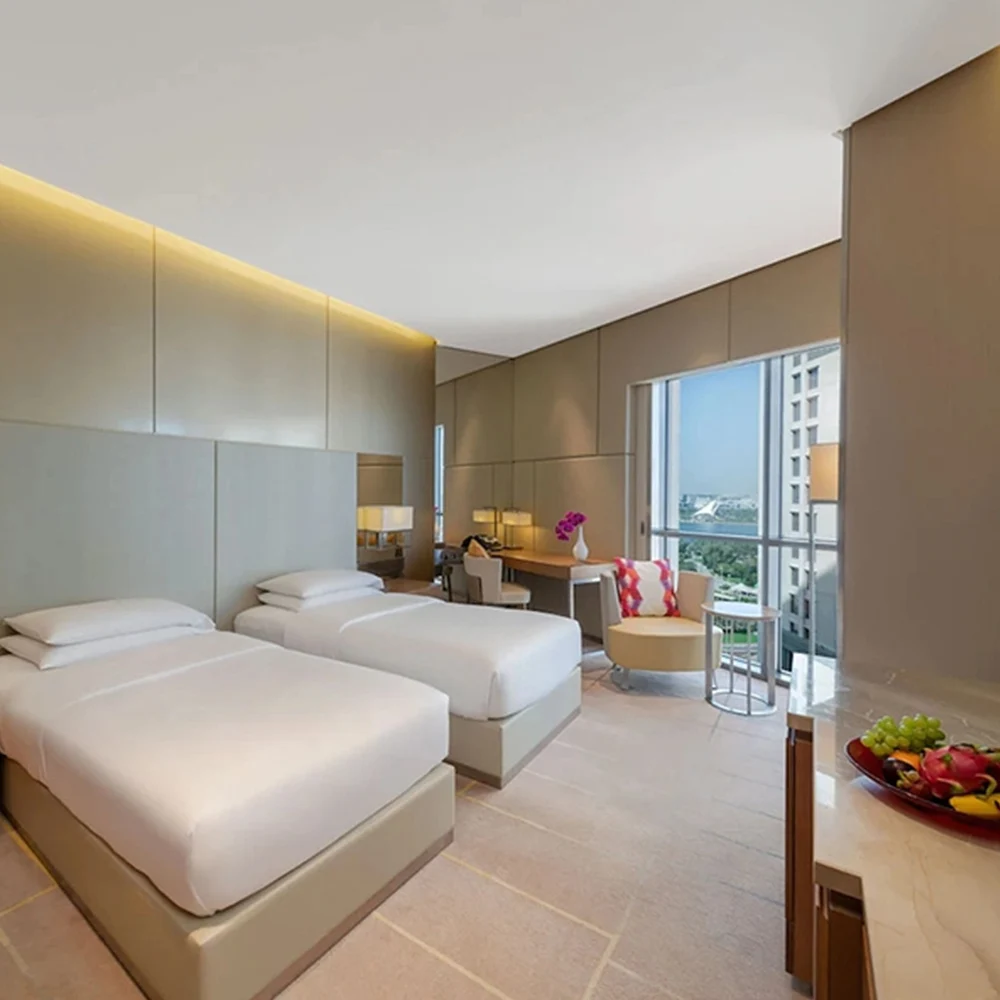 Modern hotel bedroom furniture 5 Star commercial hotel Room Custom hotel room furniture set