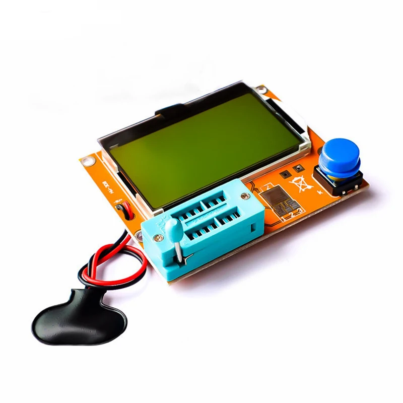 Mega328 M328 LCR-T4 12846 LCD Digital Transistor Tester Meter Backlight Diode Triode Capacitance ESR Meter MOS/PNP/NPN L/C/R
