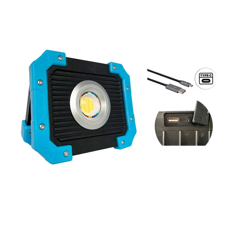 Updated 10 w CRI 95  4 CCTs LED Handheld Small Garage Detailing Shop Light Tripod Mounted COB Work Light With Magnetic Stand