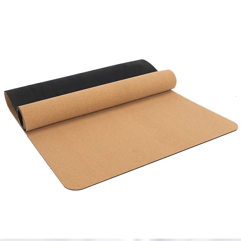Customized extra wide 6mm cork yoga set mat position 8mm Eco Friendly Portugal Organic Natural Rubber Thick Cork Yoga Mat
