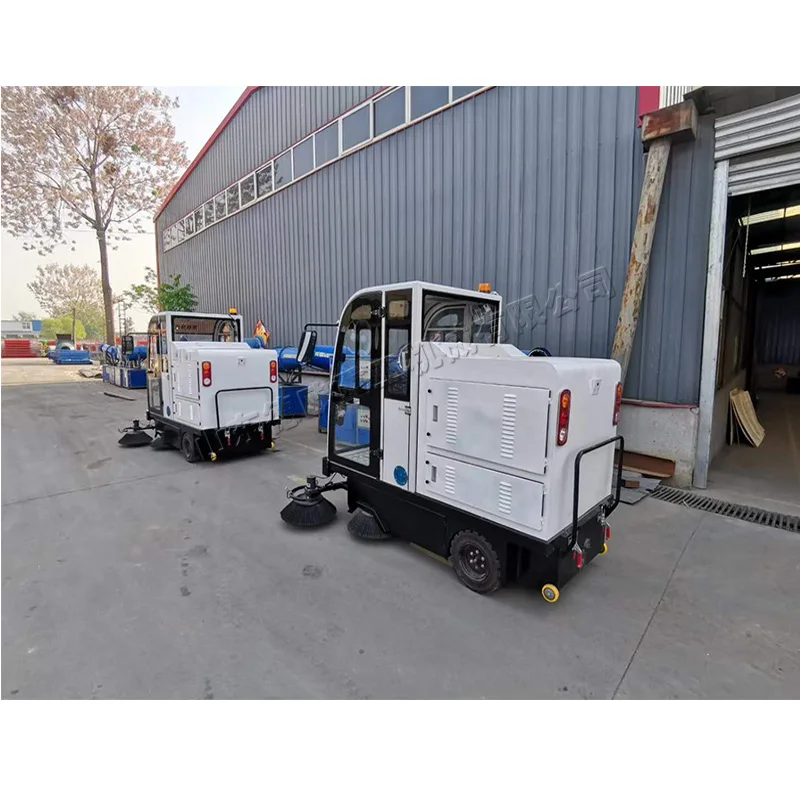Driving sweeper dust garbage dust tree leaves electric sweeper community road and street cleaning vehicle