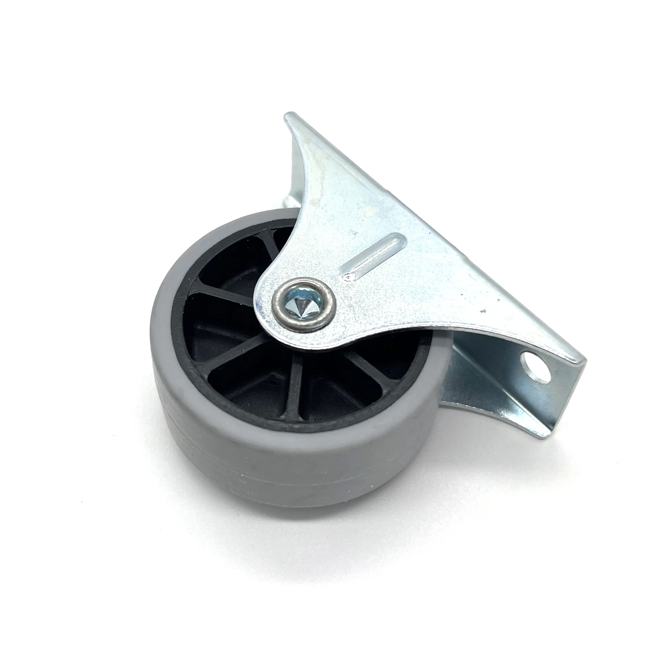Factory 40 mm Light Duty Furniture Grey Wheel Fixed Castor Small 1.6 Inch Rigid Caster