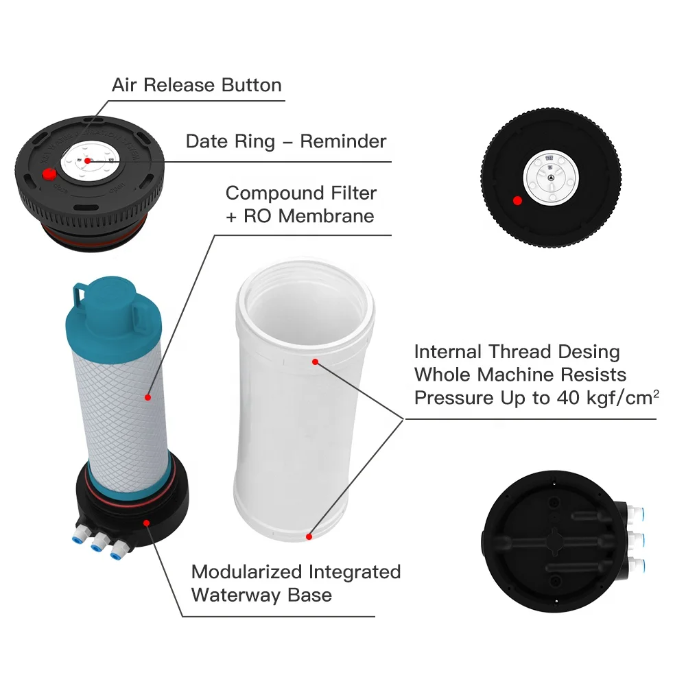 Residential Water Purification System Home Water Purifier Machine Reverse Osmosis