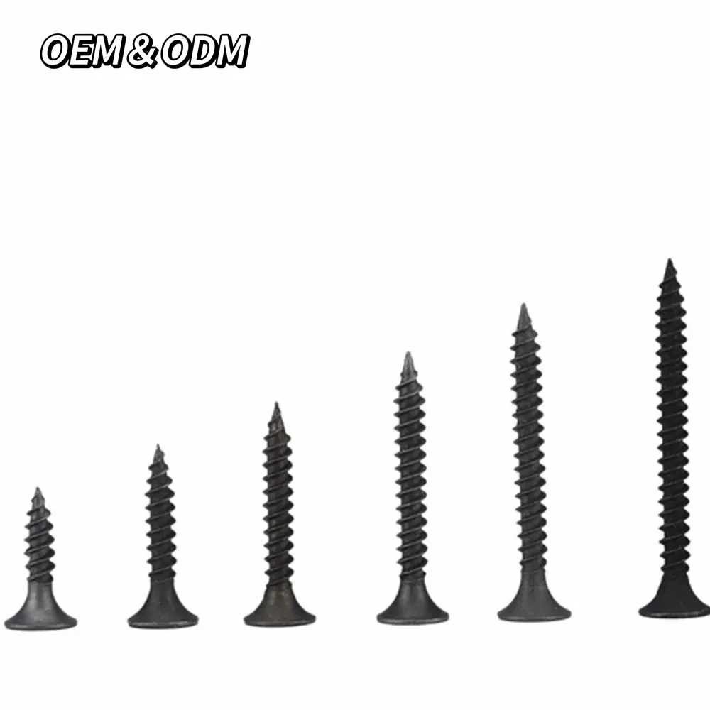 1 1/4 1/8 Black Phosphate Bugle Head Gypsum Board Tornillo Self Tapping Dry Wall Drywall Screws