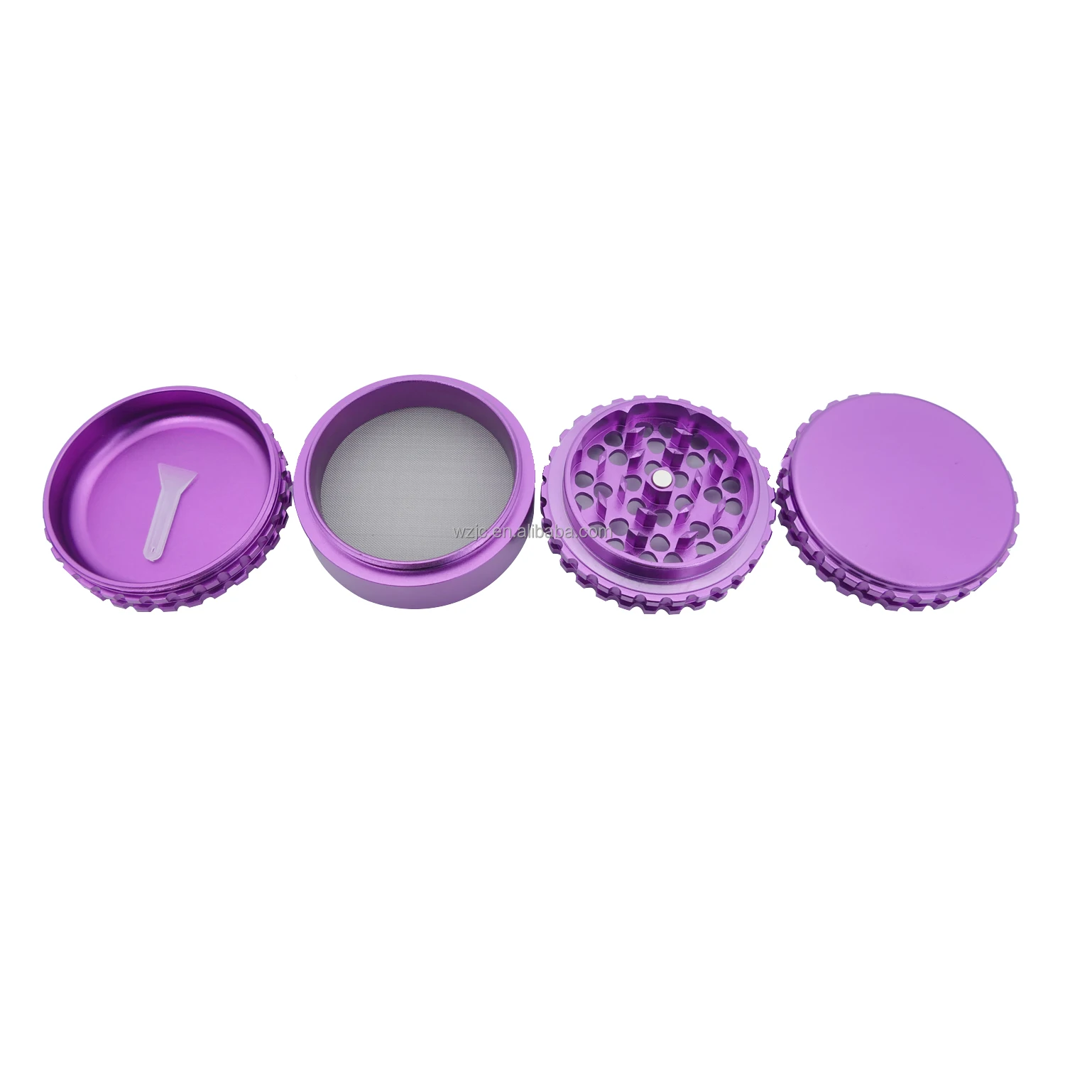 JC9041 diamond teeth new design herb grinder high-quality herbal accessories grinder aluminum herbal grinder for leisure places