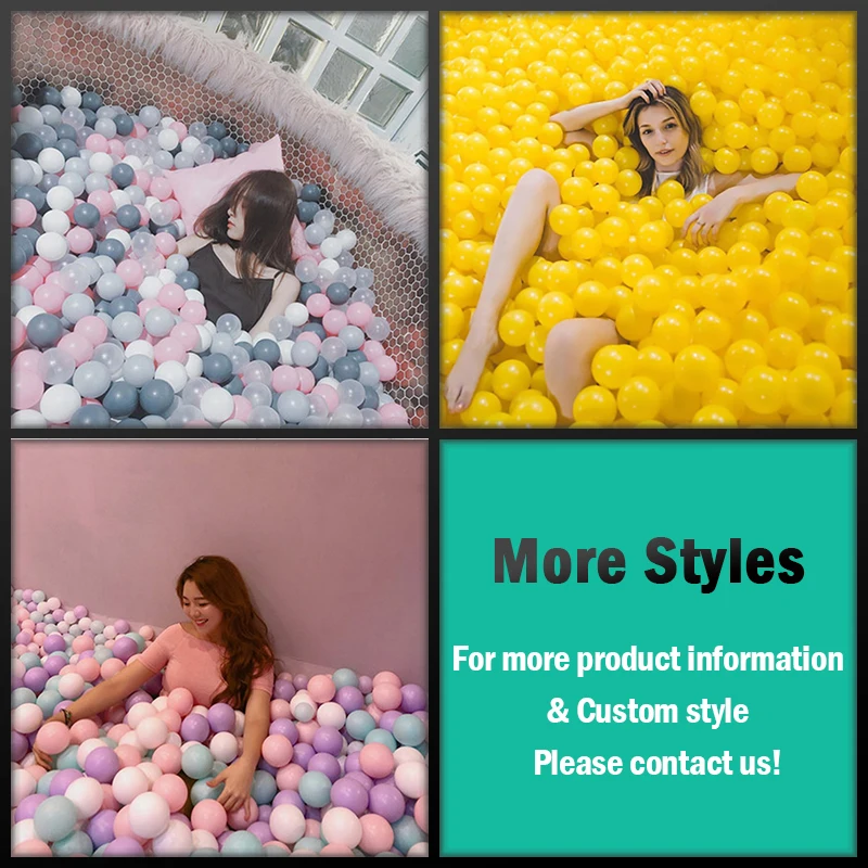 
Non Toxic Round Edges Soft Plastic Kids Play Balls for Baby or Toddler Ball Pit, Kiddie Pool, Indoor Playpen 