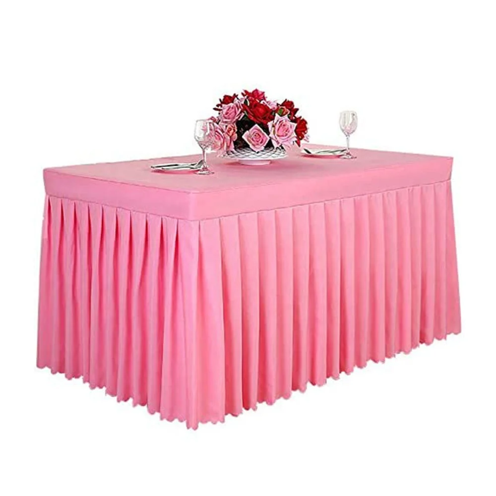  Customized Size Multi Colors Table Skirt Decoration Wedding Skirts