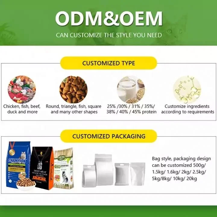 Оптовая продажа 15 кг/мешок достаточный запас качественный корм для кошек чистый натуральный сухой из Китая