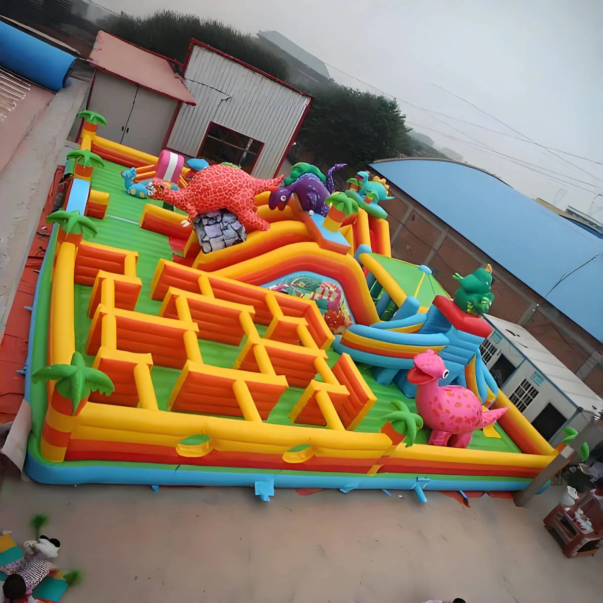 12*12 m Very popular halloween inflatable zombie maze for kids Adult Commercial Inflatable Fun House Maze