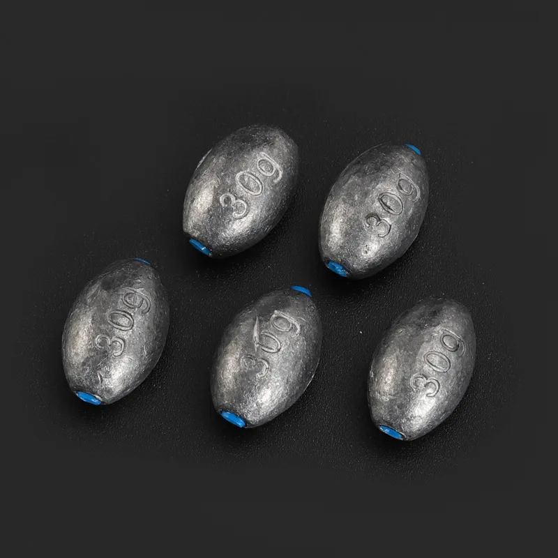 drop bass tackle freshwater saltwater casting fishing sinkers weight fishing egg sinker lead soft plastic core