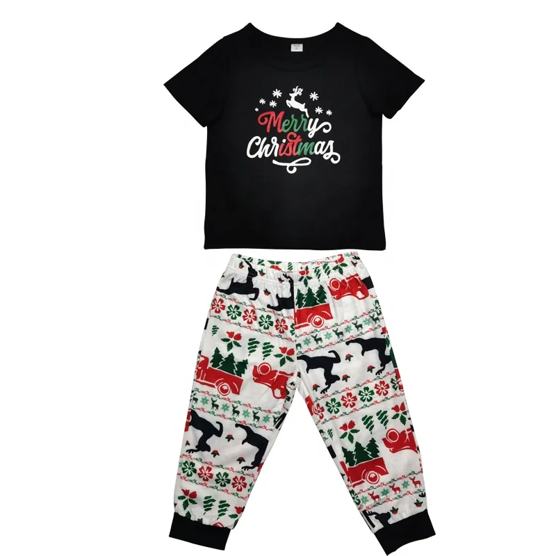 Support customization and dropshipping Sleep Bottoms sleepwear christmas pajamas for the whole family