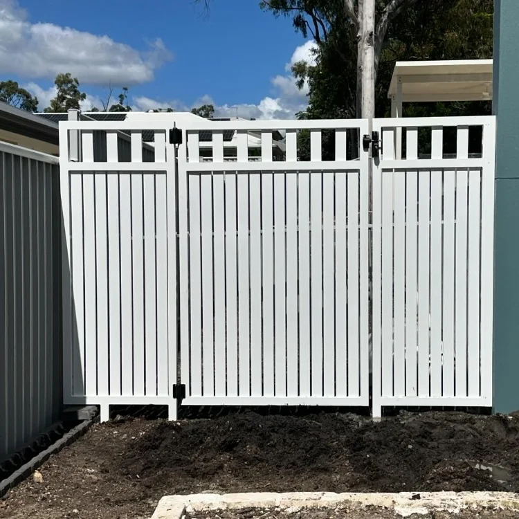 Good Selling Fence Posts Aluminum Gate Rot Proof Aluminum Slat Fencing Gate White Aluminum Gates For Houses