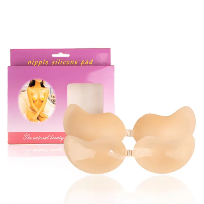 Front Closure Seamless 3cm Thickness Push Up Bra Silicone Women Lingerie Self Adhesive Bra Hand Setting Pads Female Bras