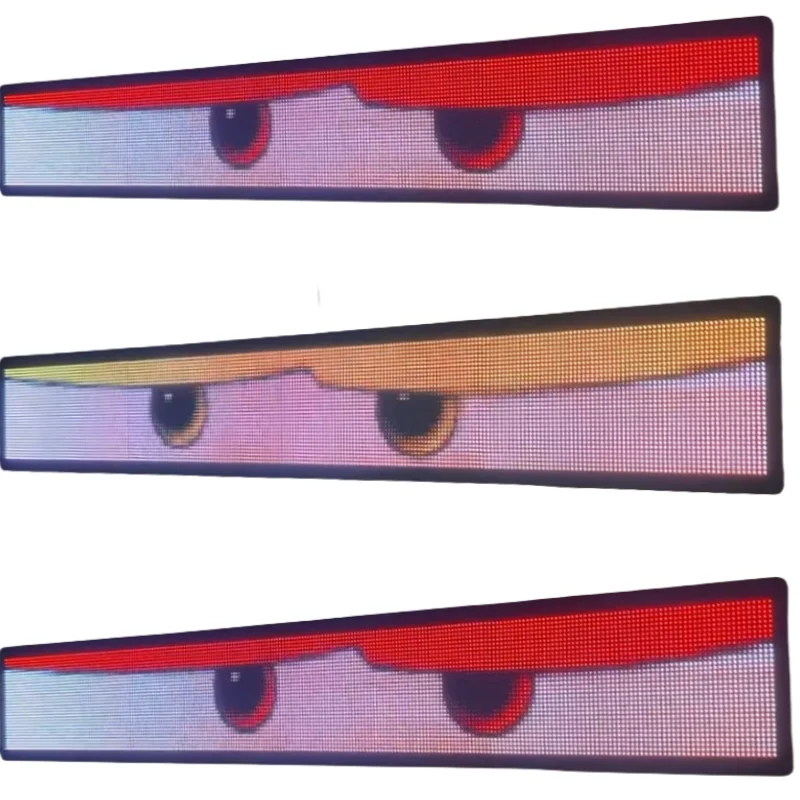 Flexible LED Digital Display Smart APP Control Text DIY Pattern Animation Matrix Panel Board Banner LED Lights for Car Store