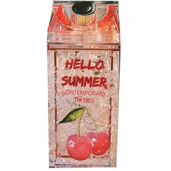 Double thickened freezer bottle  Straw gel quicksand freezer bottle summer Internet celebrity crushed ice bottle