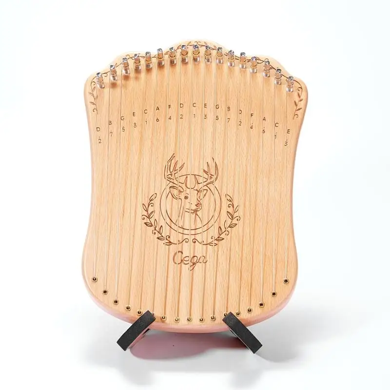 cega 17 strings harpika other musical instruments with stand