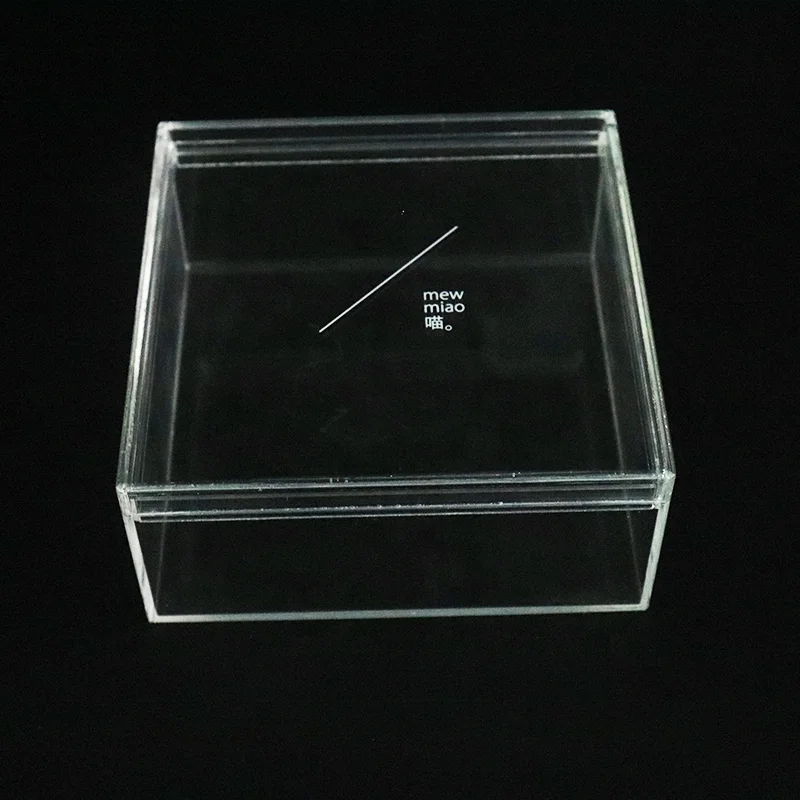 Custom Display Gift Box Acrylic Display Glass Box Cosmetics